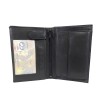 Ginis Leather Ανδρικό Πορτοφόλι Δέρμα CG4 Μαύρο