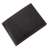 Ginis Leather Ανδρικό Πορτοφόλι Δέρμα WVT8 Μαύρο
