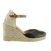 Ibizas Heritage Γυναικείες Espadrilles Δέρμα 7-KING Μαύρο