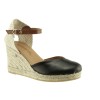 Ibizas Heritage Γυναικείες Espadrilles Δέρμα 7-KING Μαύρο