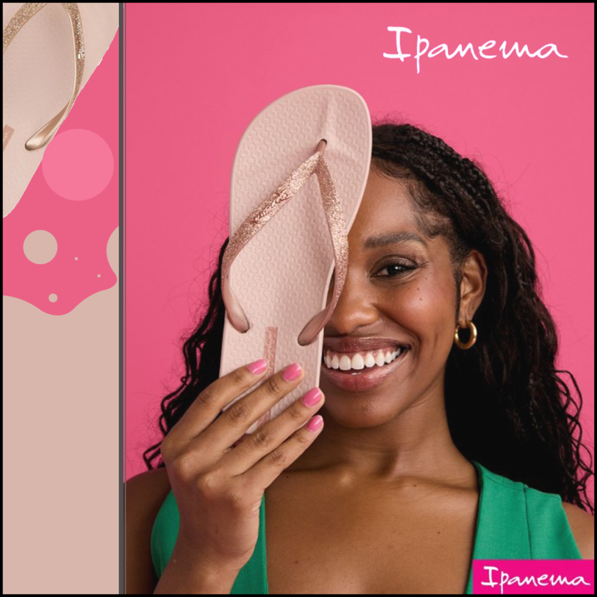 Ipanema Γυναικείες Σαγιονάρες 780-26328 (83140-AQ647) Nude Glitter Ipanema Γυναικείες Σαγιονάρες 780-26328 (83140-AQ647) Nude Glitter