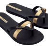 Ipanema Γυναικείες Σαγιονάρες 780-26324 (81805-AT156) Μαύρο Χρυσό