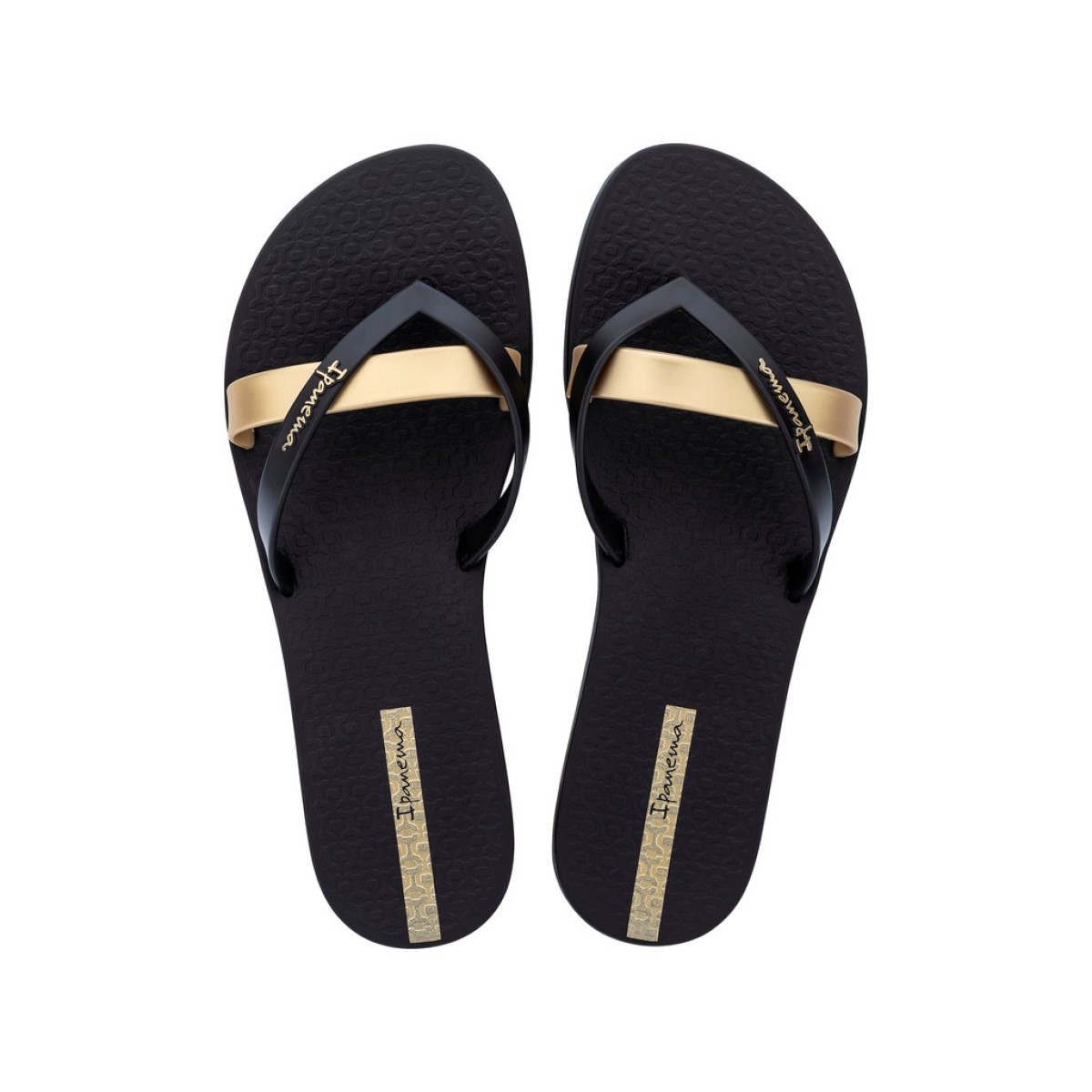 Ipanema Γυναικείες Σαγιονάρες 780-26324 (81805-AT156) Μαύρο Χρυσό
