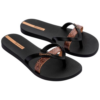 Ipanema Γυναικείες Σαγιονάρες 780-26327 (83673-BN982) Μαύρο Leopard