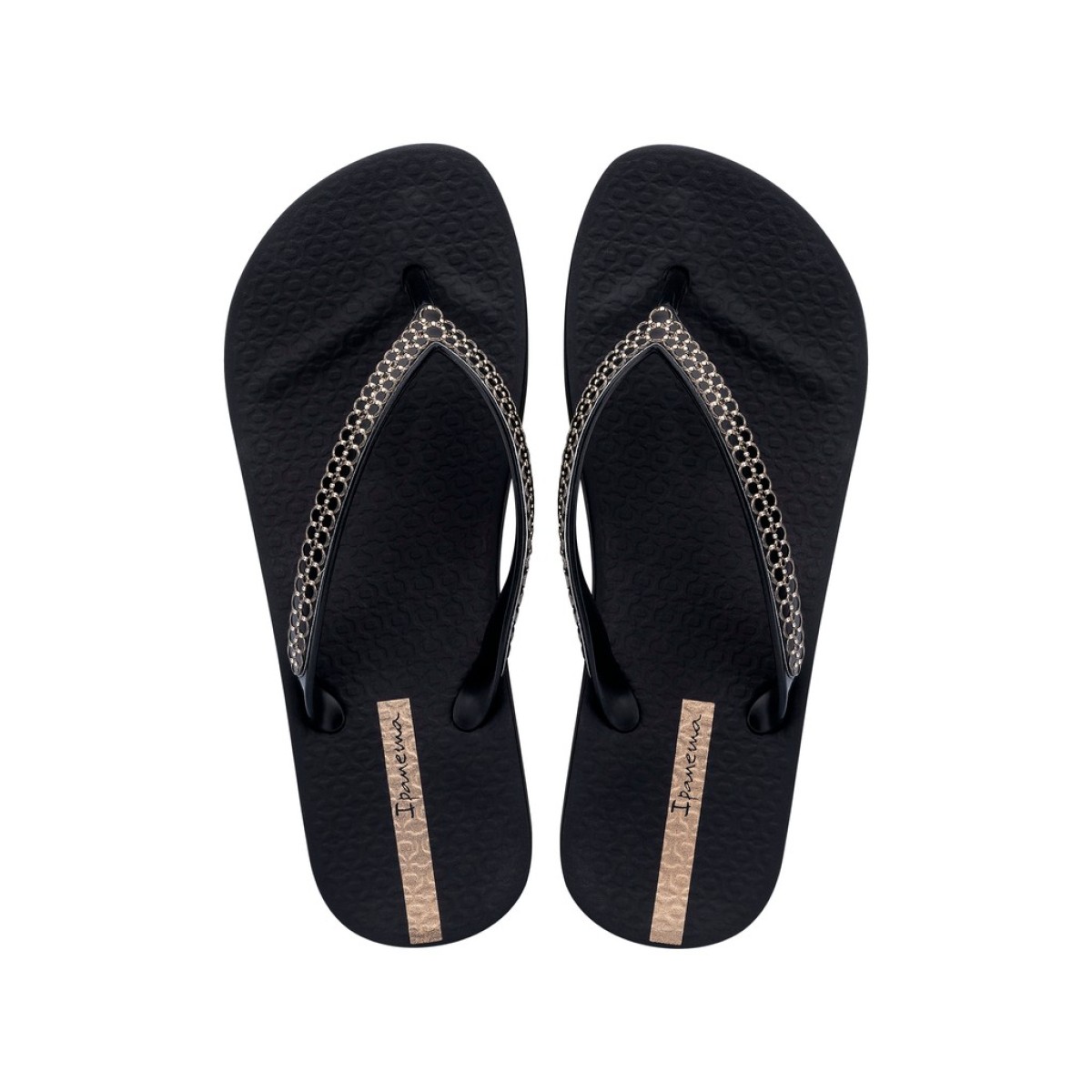 Ipanema Γυναικείες Σαγιονάρες 780-26333 (83750-BP367) Μαύρο Χρυσό