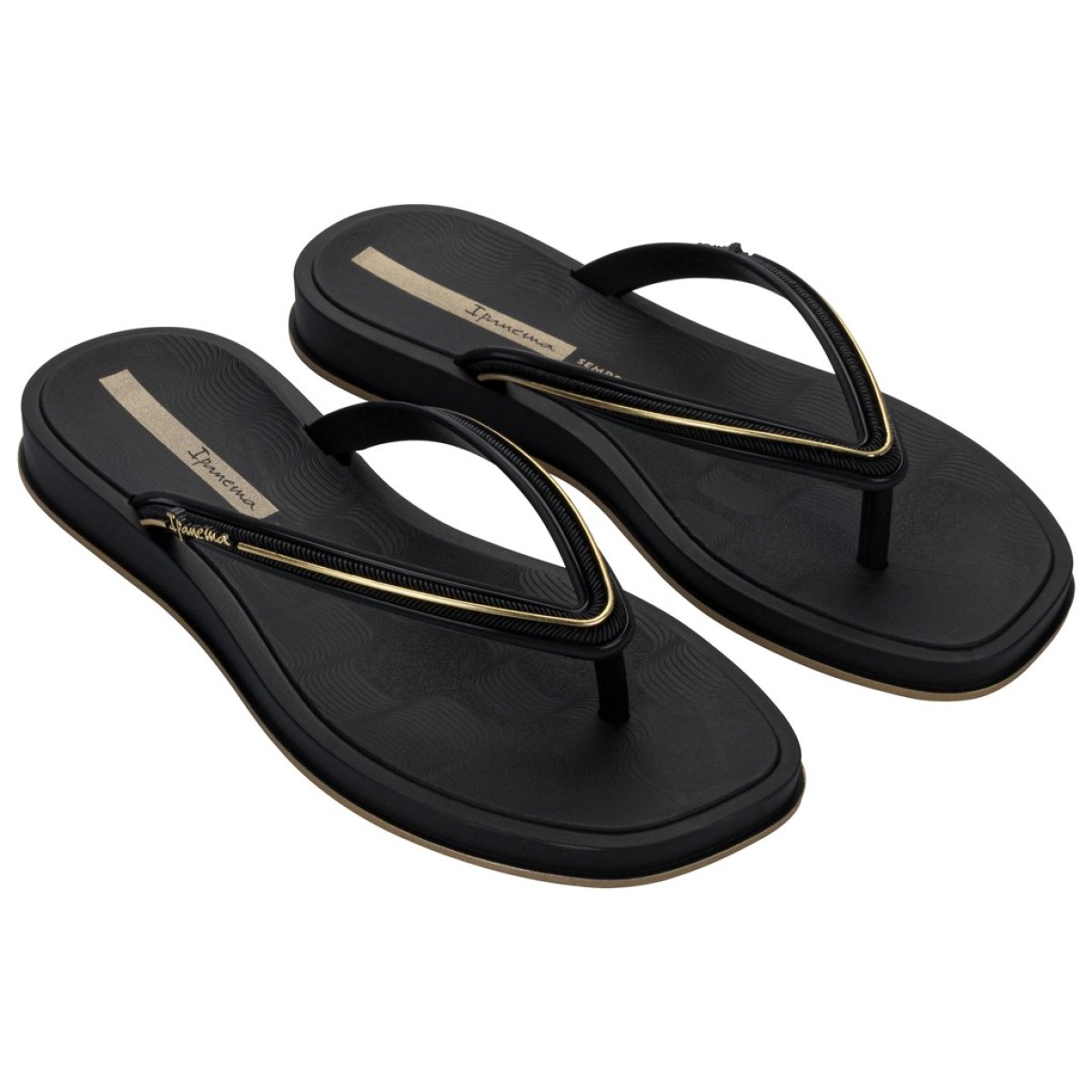 Ipanema Γυναικείες Σαγιονάρες 780-26391 (27398-BR745) Μαύρο Χρυσό