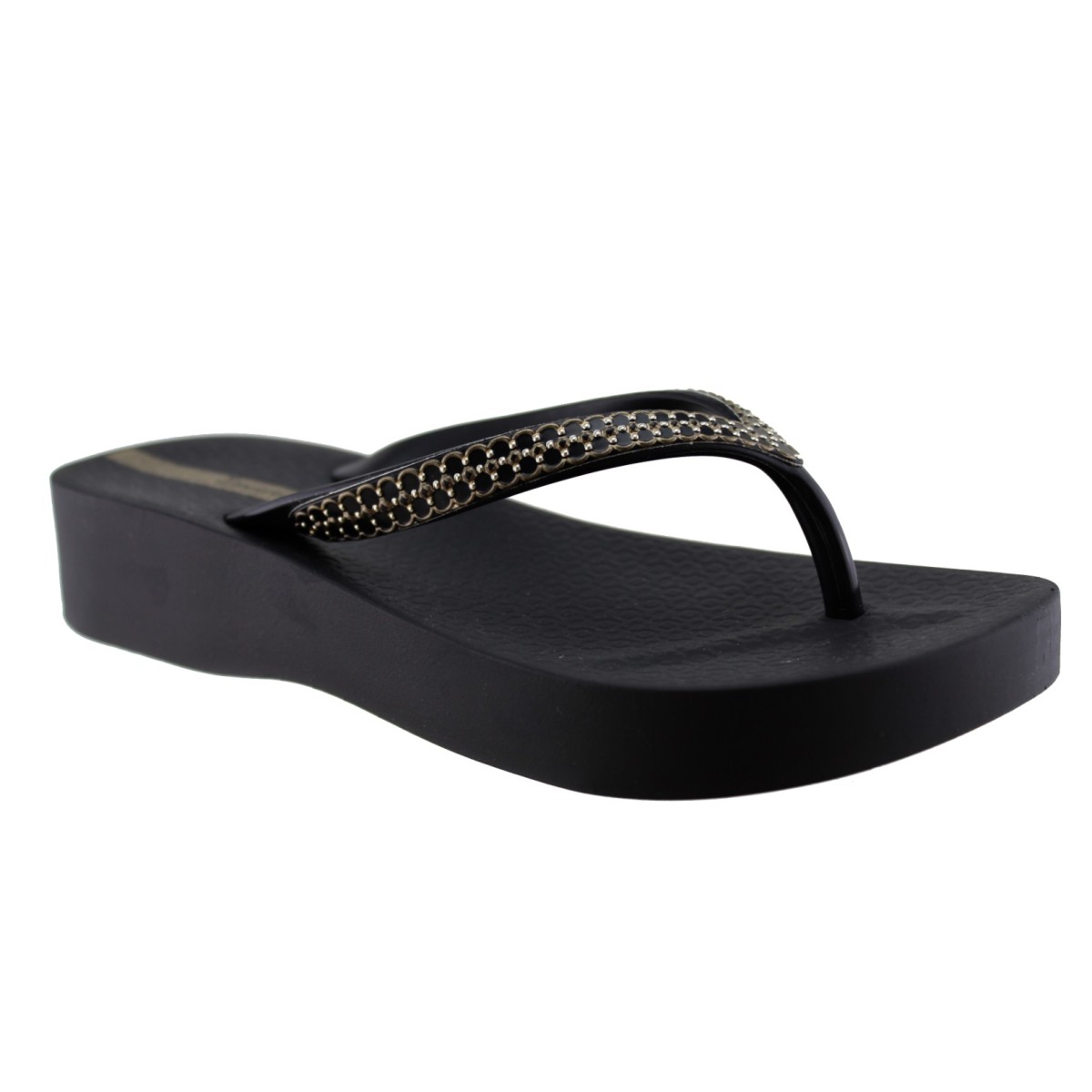 Ipanema Γυναικείες Σαγιονάρες 780-26333 (83750-BP367) Μαύρο Χρυσό