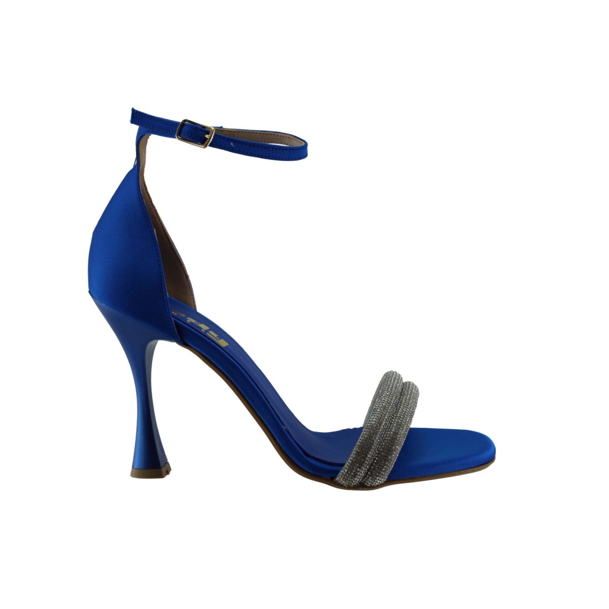 LADY Shoes Γυναικεία Πέδιλα 04 Μπλέ Satin