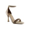 LADY Shoes Γυναικεία Πέδιλα 04 Nude Satin