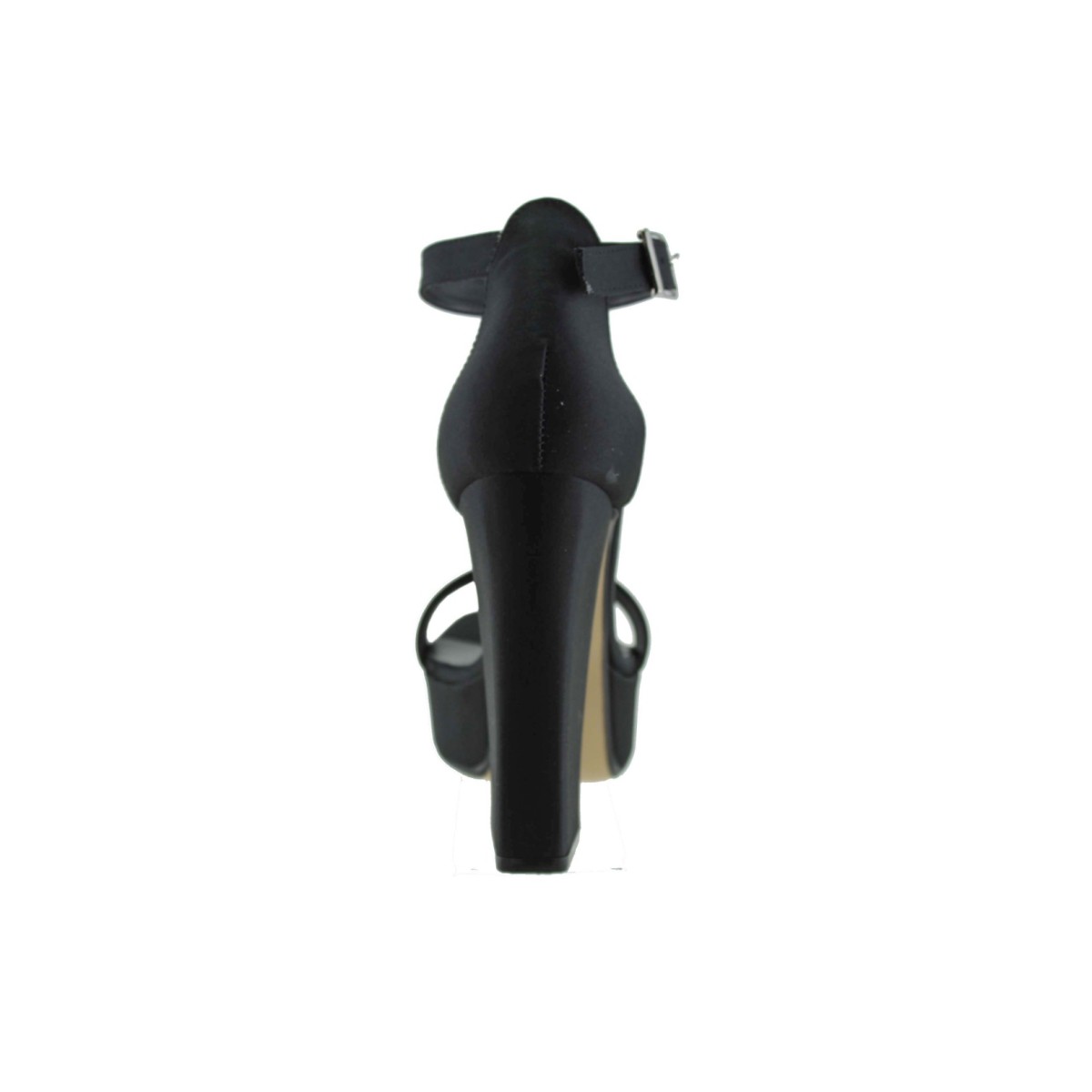 LADY Shoes Γυναικεία Πέδιλα 02 Μαύρο Satin