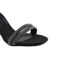 LADY Shoes Γυναικεία Πέδιλα 07 Μαύρο Satin