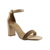 LADY Shoes Γυναικεία Πέδιλα 07 Nude Satin