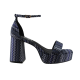 LADY Shoes Γυναικεία Πέδιλα 2419 Μωβ Satin