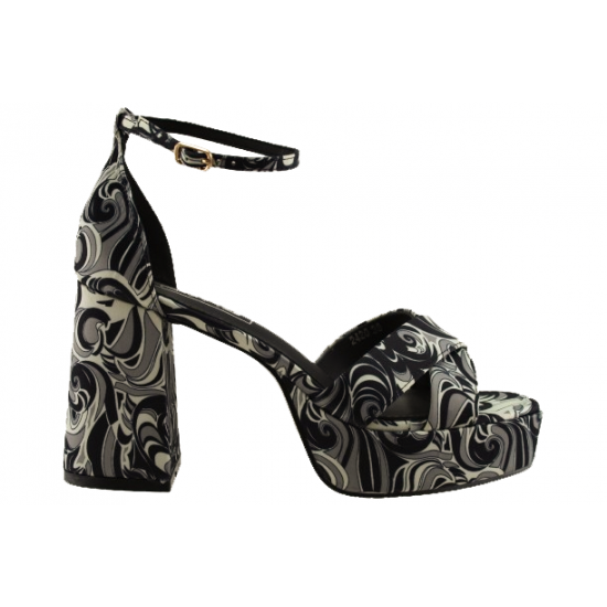 LADY Shoes Γυναικεία Πέδιλα 2420 Μαύρο Satin