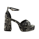 LADY Shoes Γυναικεία Πέδιλα 2420 Μαύρο Satin