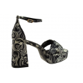 LADY Shoes Γυναικεία Πέδιλα 2420 Μαύρο Satin