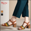 Marila Γυναικεία Πέδιλα Δέρμα 748-26017 Ταμπά Πολύχρωμο