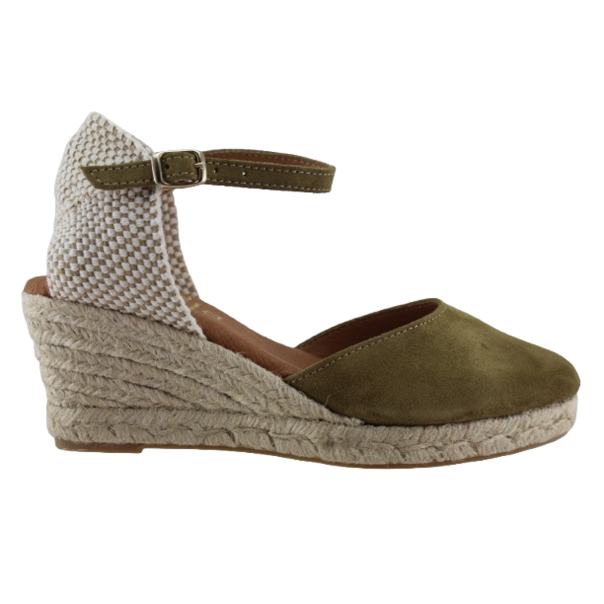 Marila Γυναικείες Espadrilles Δέρμα 748-25051 Χακί Suede