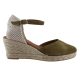 Marila Γυναικείες Espadrilles Δέρμα 748-25051 Χακί Suede