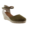 Marila Γυναικείες Espadrilles Δέρμα 748-25051 Χακί Suede