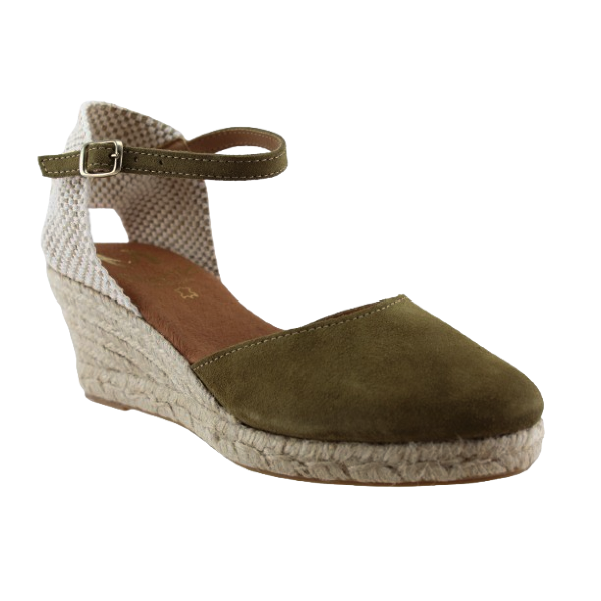 Marila Γυναικείες Espadrilles Δέρμα 748-25051 Χακί Suede
