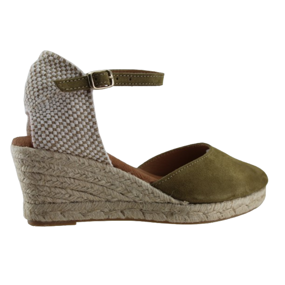 Marila Γυναικείες Espadrilles Δέρμα 748-25051 Χακί Suede