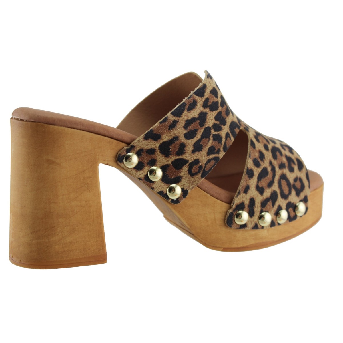 Marila Γυναικεία Mules Δέρμα 748-25010 Leopard