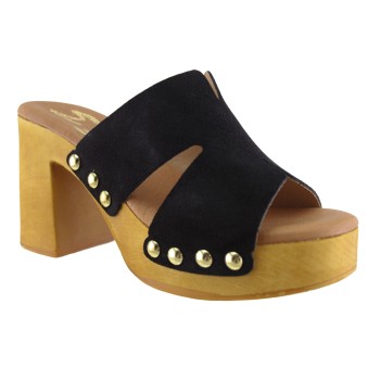 Marila Γυναικεία Mules Δέρμα 748-25009 Μαύρο Suede Marila Γυναικεία Mules Δέρμα 748-25009 Μαύρο Suede