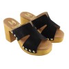 Marila Γυναικεία Mules Δέρμα 748-25009 Μαύρο Suede Marila Γυναικεία Mules Δέρμα 748-25009 Μαύρο Suede
