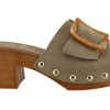 Marila Γυναικεία Mules Δέρμα 748-25004 Μπεζ Suede