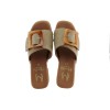 Marila Γυναικεία Mules Δέρμα 748-25004 Μπεζ Suede