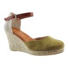 Marila Γυναικείες Espadrilles Δέρμα 748-23235 Χακί Suede