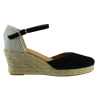 Marila Γυναικείες Espadrilles Δέρμα 748-25051 Μαύρο Suede
