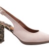 Milanos Γυναικείες Γόβες 4306 Nude Suede Leopard