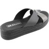 Milanos Γυναικεία Flatforms Δέρμα 6786 Mαύρο Ατσαλί