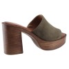 Milanos Γυναικεία Mules Δέρμα 502 Λαδί Suede