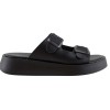 Milanos Γυναικεία Σανδάλια Flatform Δέρμα 219 Μαύρο