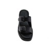 Milanos Γυναικεία Σανδάλια Flatform Δέρμα 219 Μαύρο