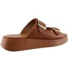 Milanos Γυναικεία Σανδάλια Flatform Δέρμα 219 Ταμπά