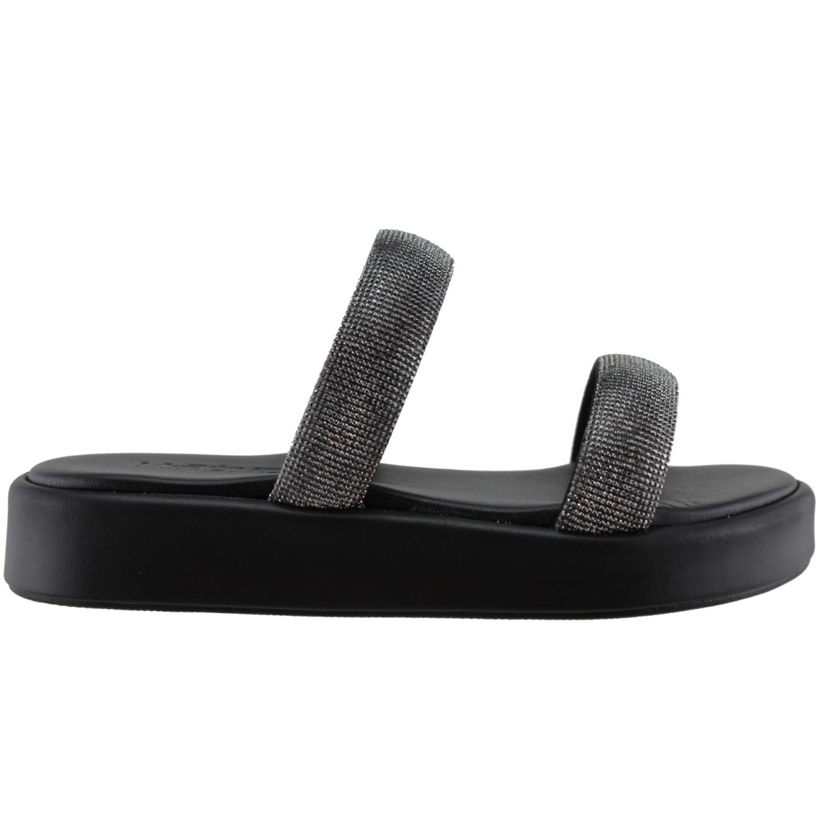 Milanos Γυναικεία Σανδάλια Flatforms 1037 Μαύρο