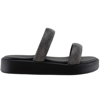 Milanos Γυναικεία Σανδάλια Flatforms 1037 Μαύρο
