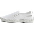 Road Shoes Γυναικεία Μοκασίνια Δέρμα 17113 Λευκό