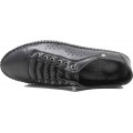 Road Shoes Γυναικεία Μοκασίνια Δέρμα 17114 Μαύρο