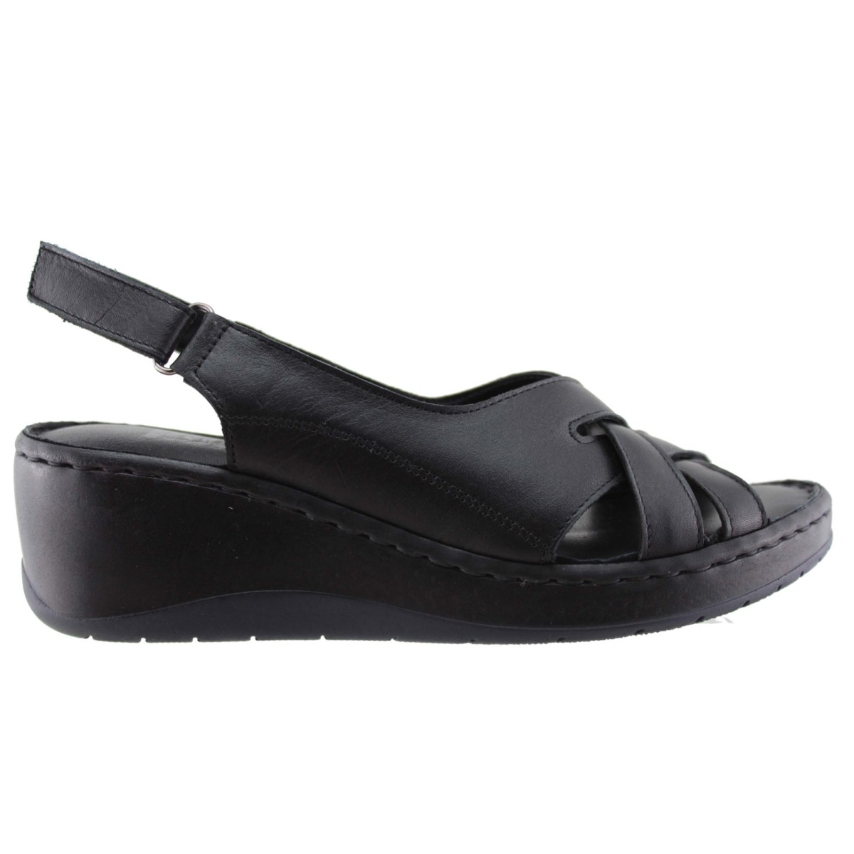 Road Shoes Γυναικεία Πέδιλα Πλατφόρμες Δέρμα 242 Μαύρο Road Shoes Γυναικεία Πέδιλα Πλατφόρμες Δέρμα 242 Μαύρο