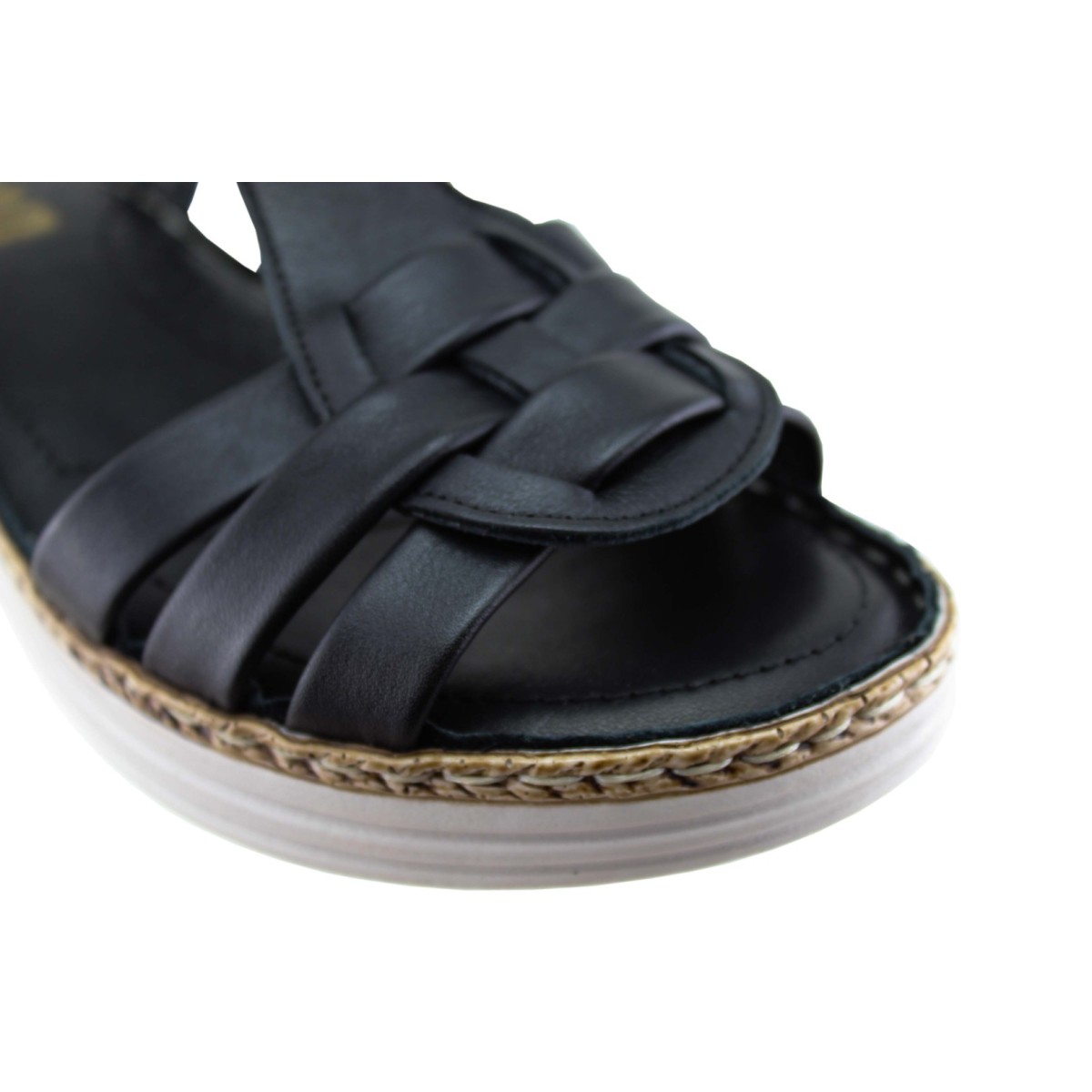 Road Shoes Γυναικεία Πέδιλα Πλατφόρμες Δέρμα 6116 Μαύρο Road Shoes Γυναικεία Πέδιλα Πλατφόρμες Δέρμα 6116 Μαύρο