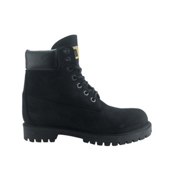 Road Shoes Ανδρικά Μποτάκια Δέρμα 0565 Μαύρο Σαμουά