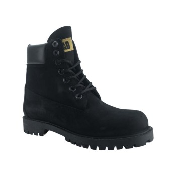 Road Shoes Ανδρικά Μποτάκια Δέρμα 0565 Μαύρο Σαμουά