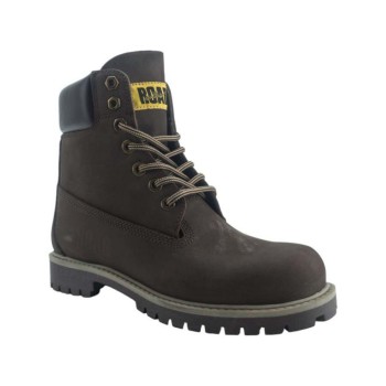 Road Shoes Ανδρικά Μποτάκια Δέρμα 0565 Καφέ Σαμουά