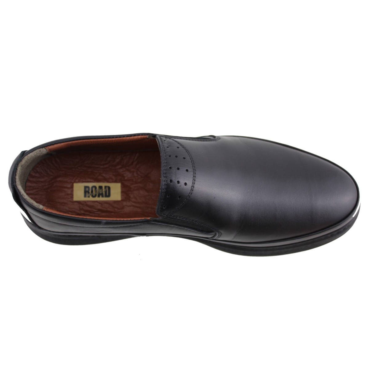 Road Footwear Ανδρικά Casual Δέρμα 25794 Μαύρο