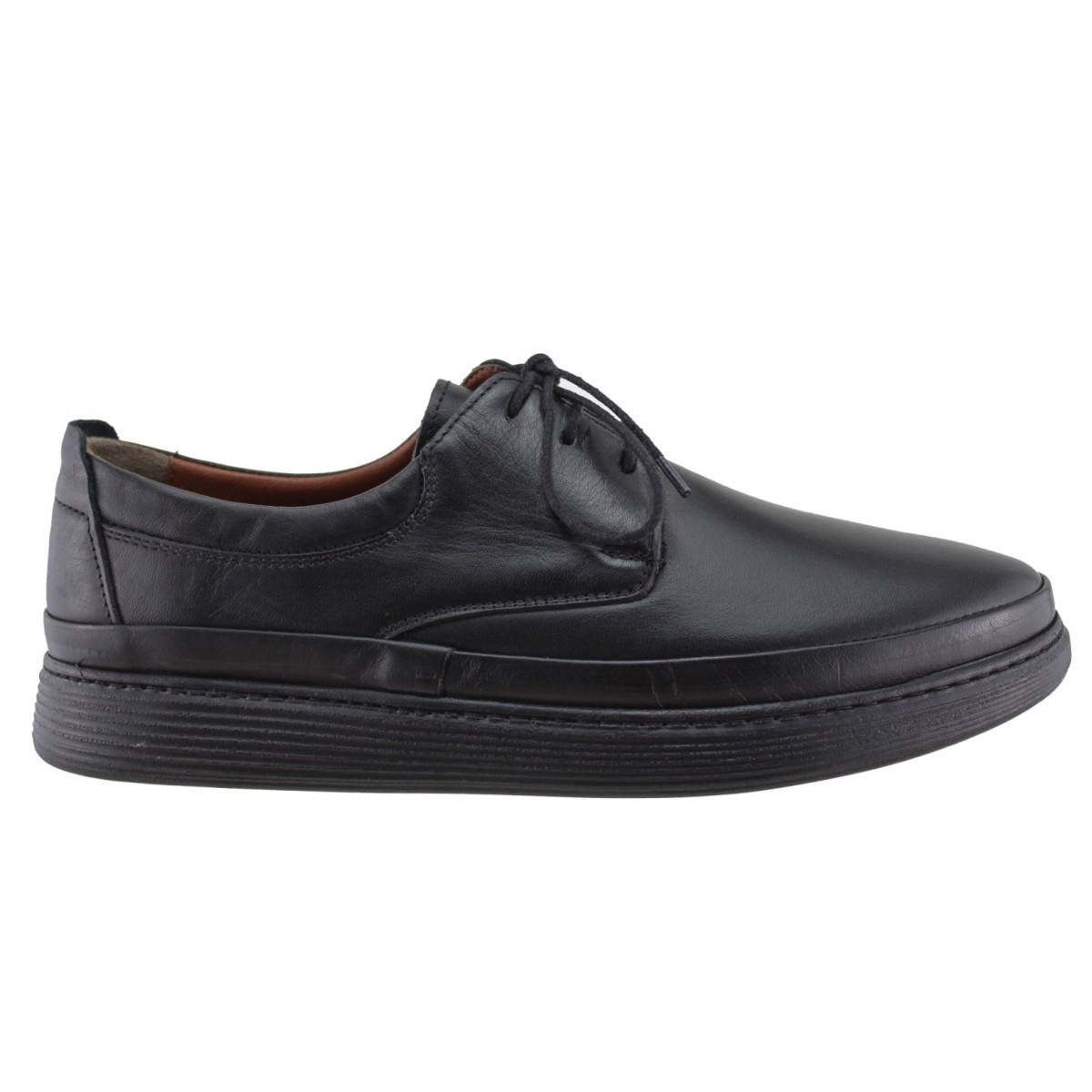 Road Footwear Ανδρικά Casual Δέρμα 25790 Μαύρο
